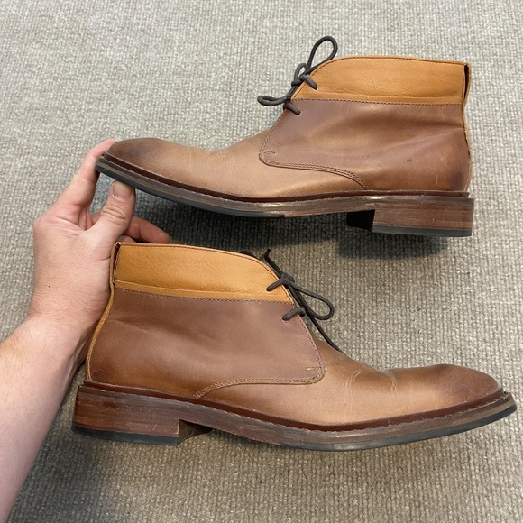 Cole‎ Haan Boots Mens Size 8M Brown Leather Chukka Ankle Lace Up Casual C23478 main image 4